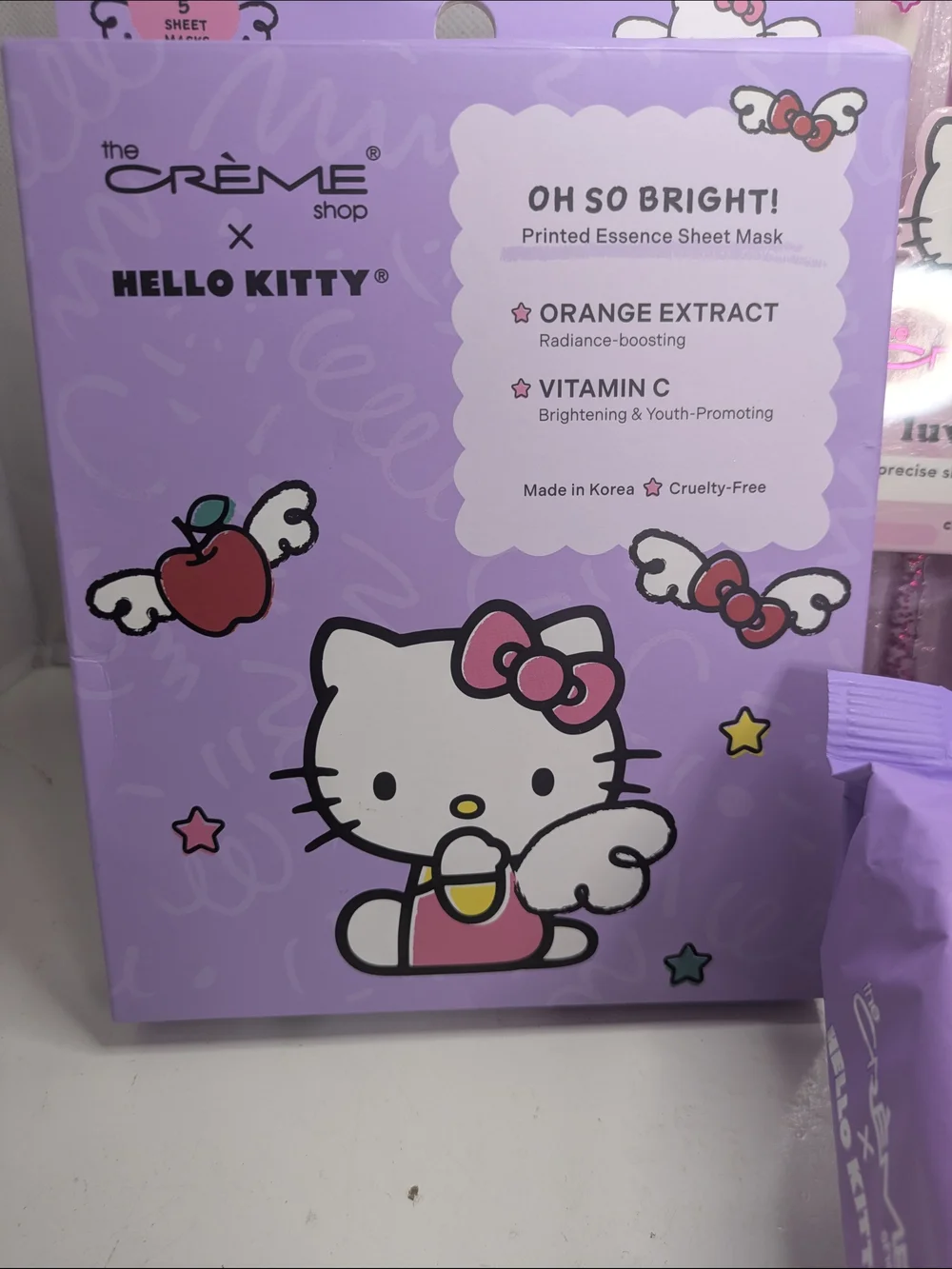 Hello Kitty x The Crème Shop Beauty Bundle Brush Set Sheet Masks & Cleansing Wip